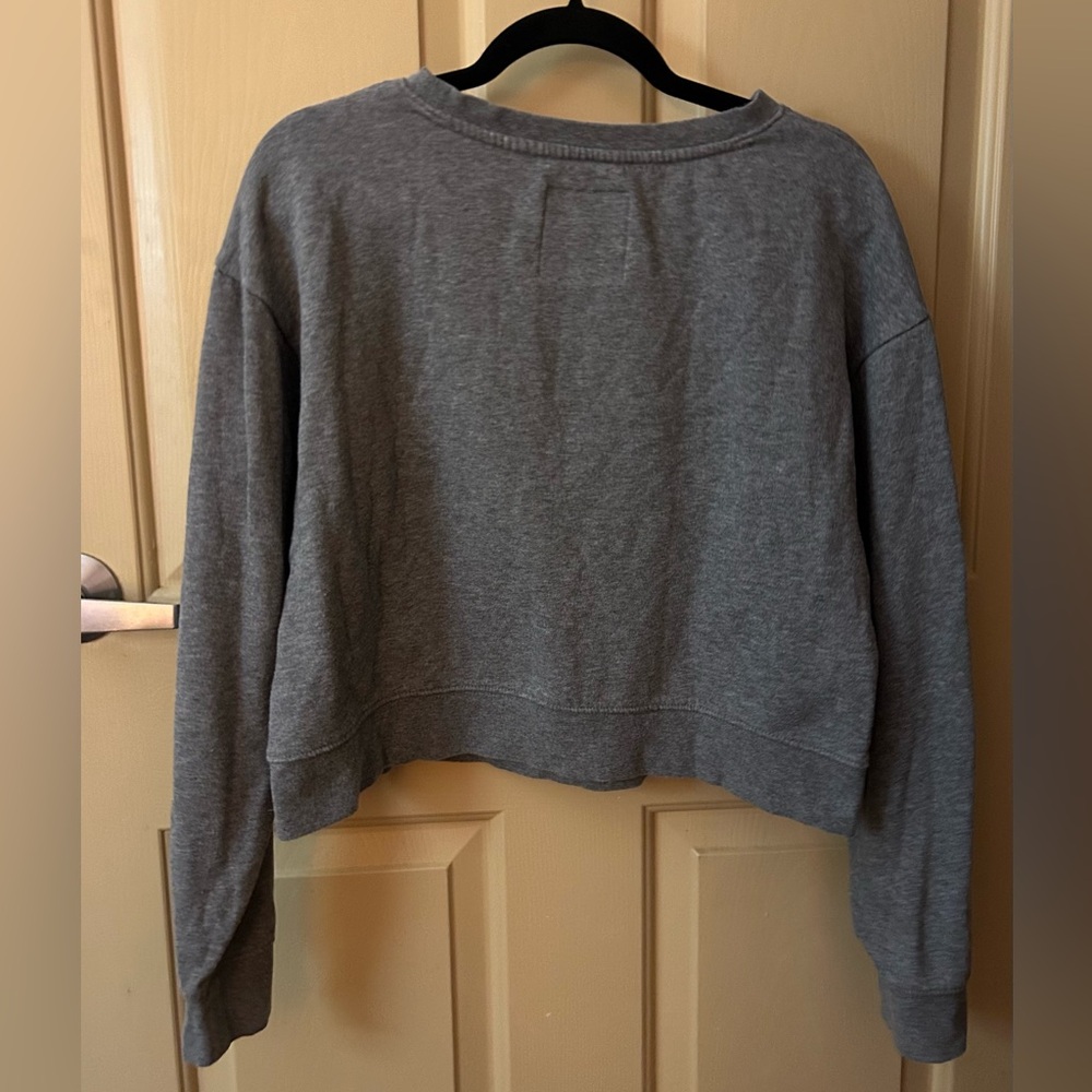 Mossimo Supply Co. Gray and Pink LITERALLY Sweatshirt - Picture 3 of 3